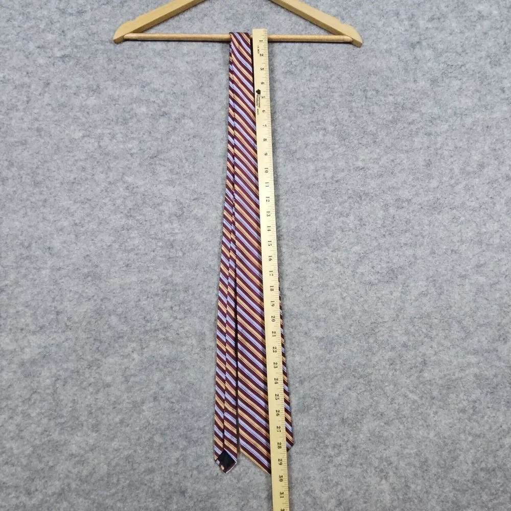 Brooks Brothers Irregular Silk Neck Tie Multicolred Diagonal Stripes Repp 60x3.5